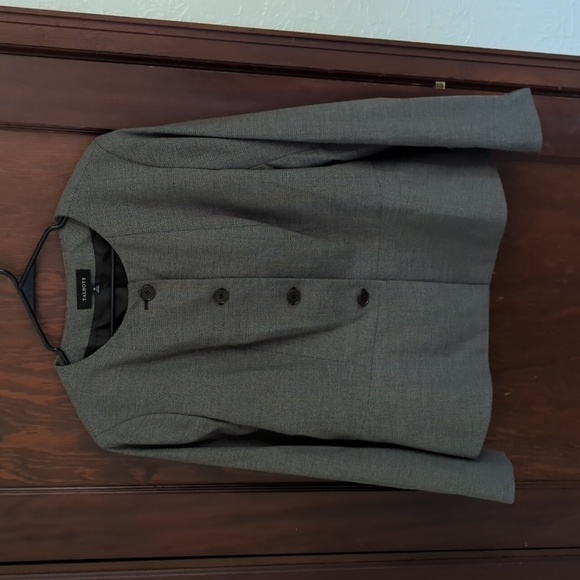 Talbots Brown Business Professional Button Front Blazer Size 16 - Picture 1 of 8